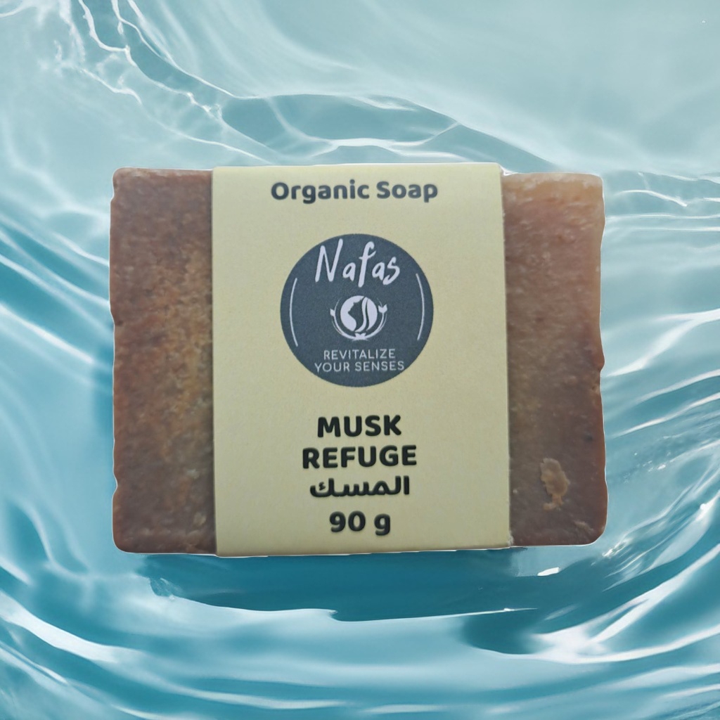 Musk Refuge Organic Body Soap - Luxury Scented Bar with Natural Ingredients for Soft Skin